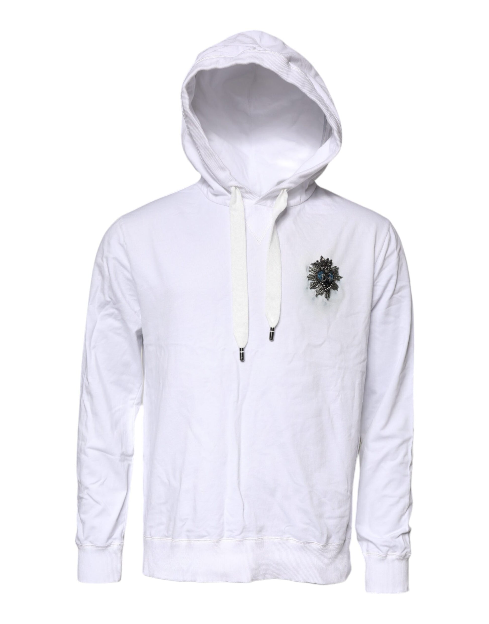White hoodie with zippered pockets