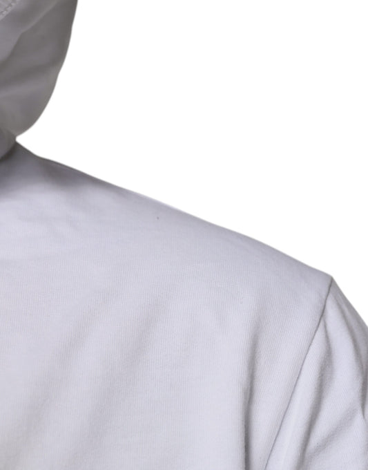 White hoodie on person