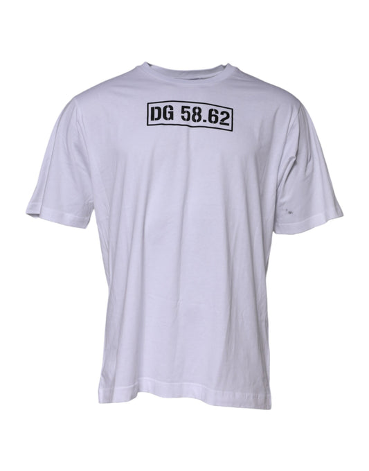 White t-shirt with black lettering and numbers on back