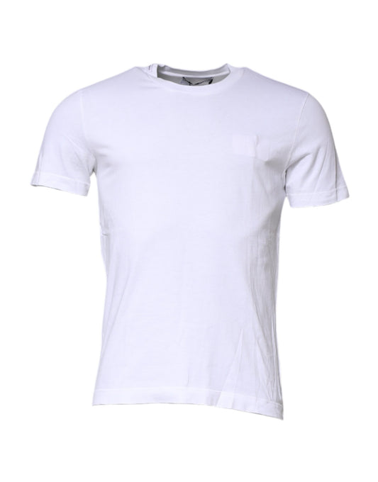 White short sleeve t-shirt on a hanger