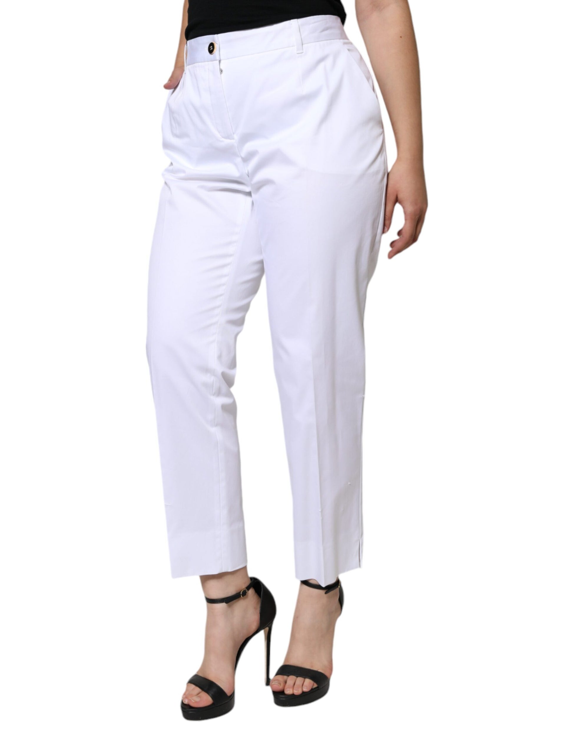 White pants on a woman