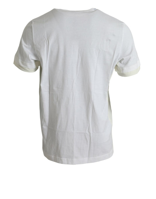 White short sleeve t-shirt on hanger
