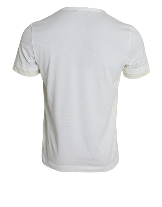 White short sleeve t-shirt on display