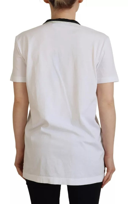 White short sleeve shirt on a person