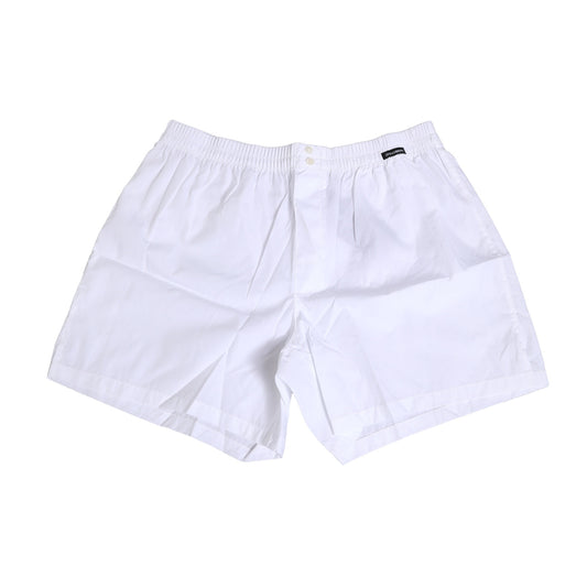 White shorts with elastic waistband