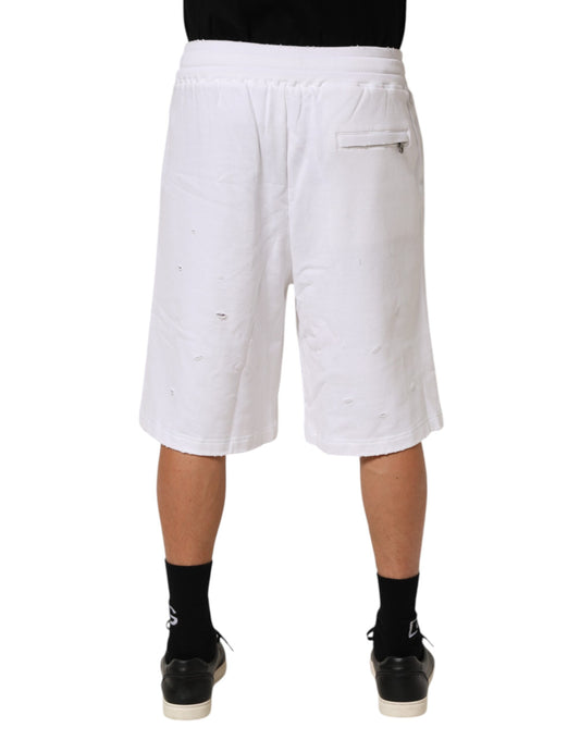 White shorts on a man