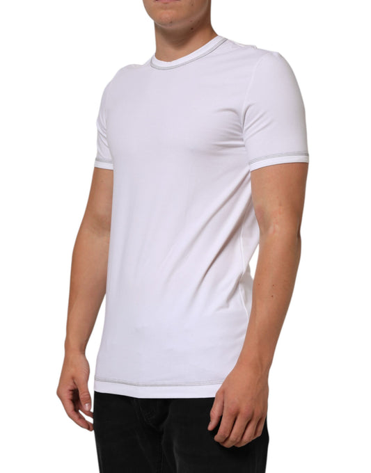 White short sleeve t-shirt on mannequin