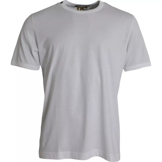 White short sleeve t-shirt on hanger