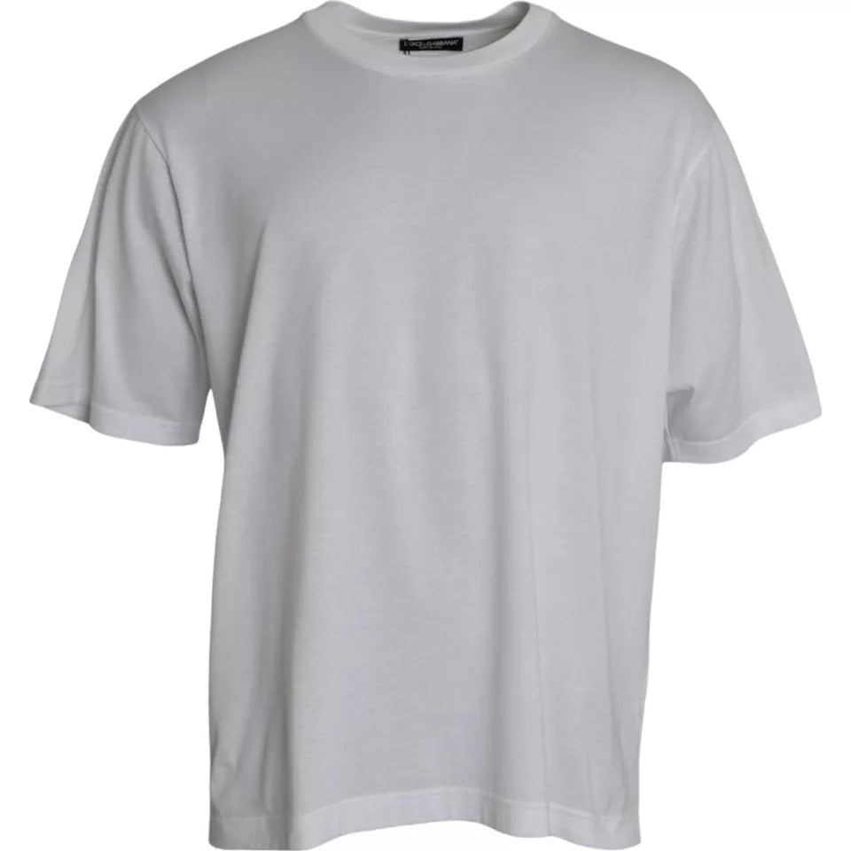 White short sleeve t-shirt on hanger