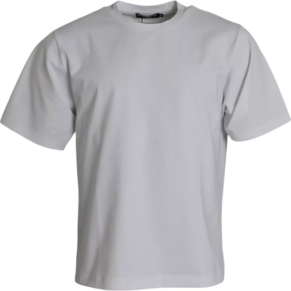 White short sleeve t-shirt on hanger