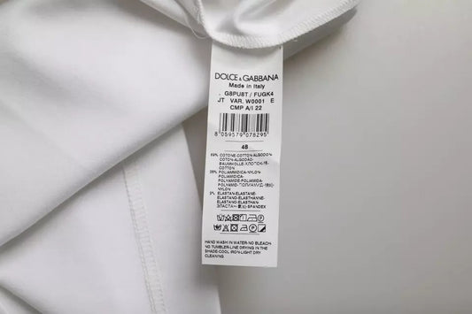 White fabric with tag attached to it