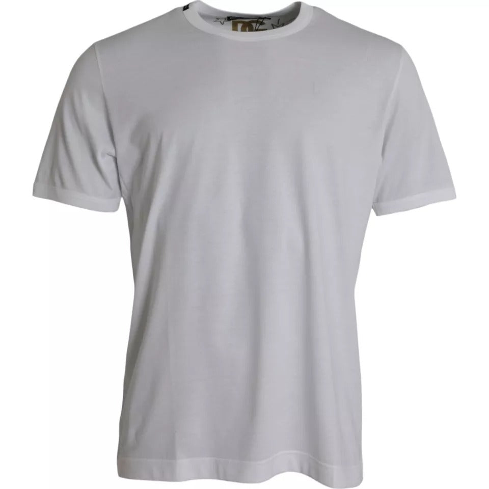 White short sleeve t-shirt on hanger