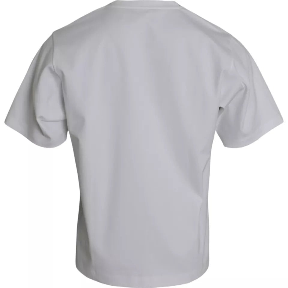 White short sleeve shirt on a hanger