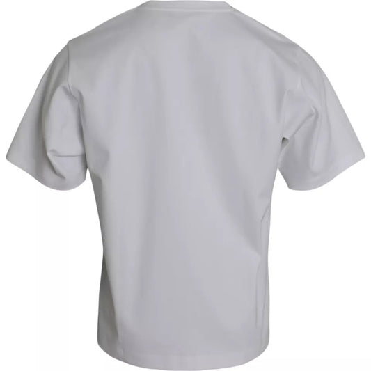 White short sleeve shirt on a hanger