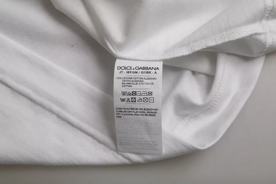 White tag on white fabric