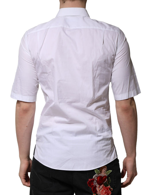 White shirt with rolled up sleeves