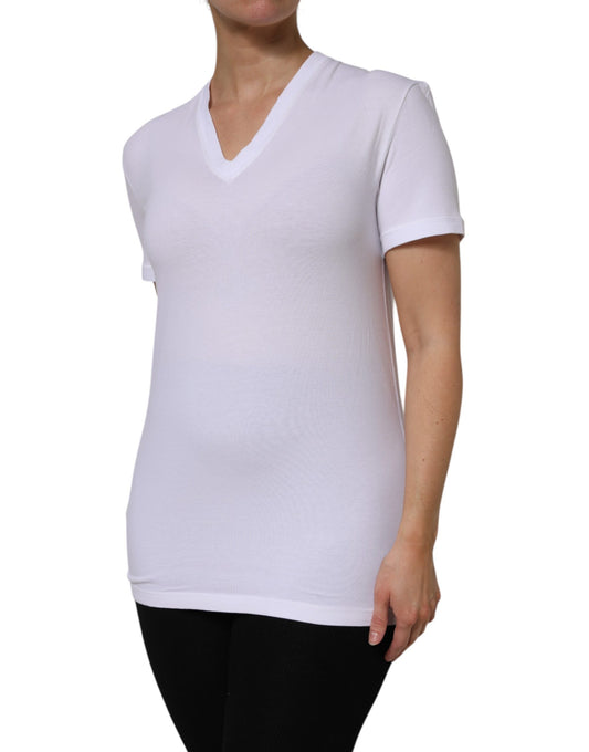 White maternity top for expectant mothers