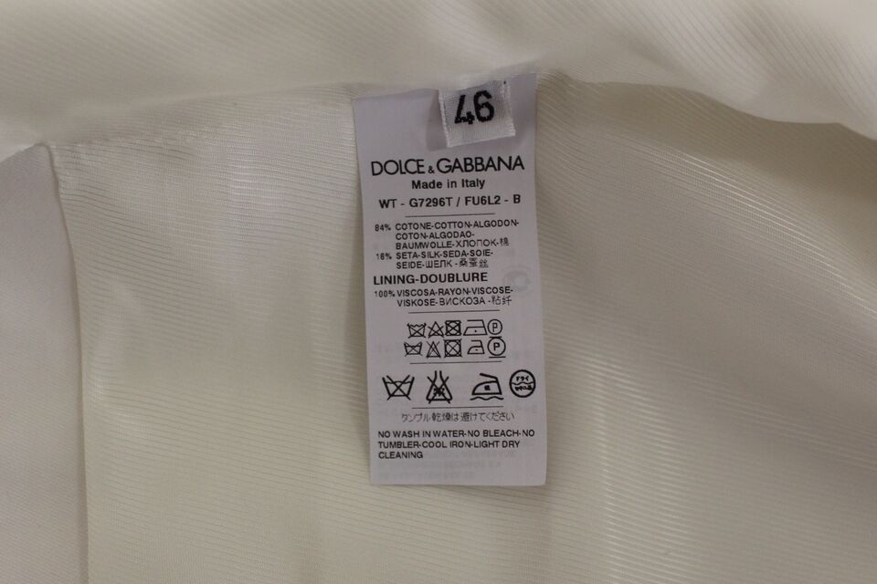 A white cotton silk blend dress vest blazer with a tag