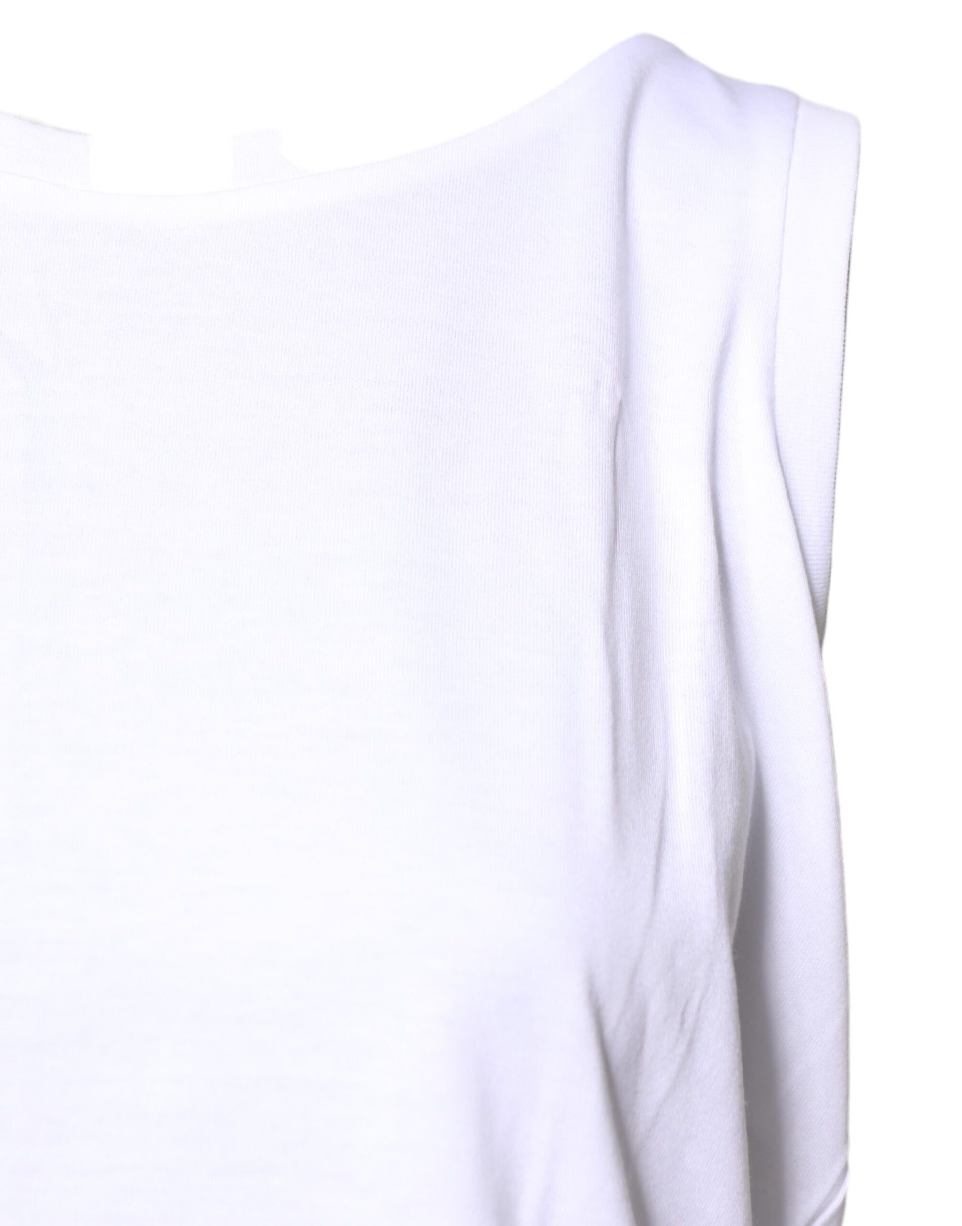 White sleeveless shirt on mannequin
