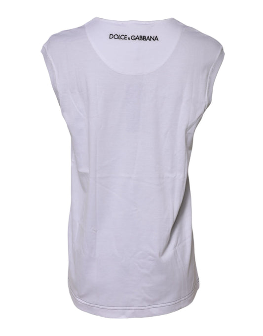 White sleeveless shirt on mannequin