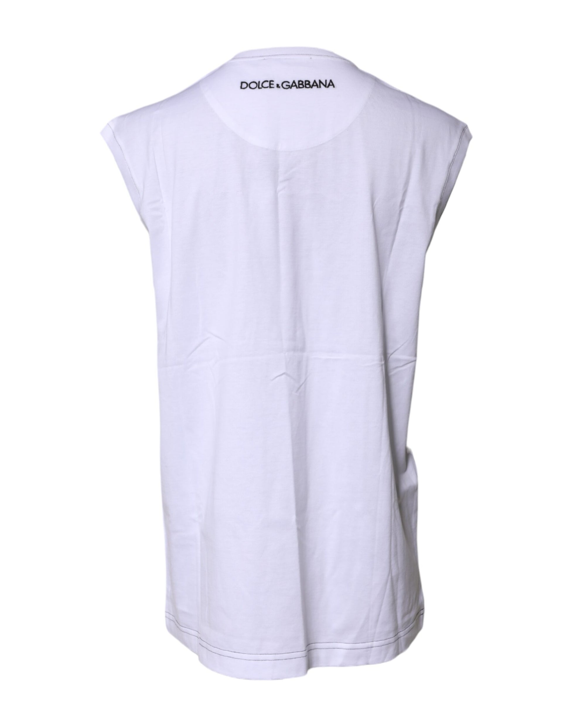 White sleeveless tank top