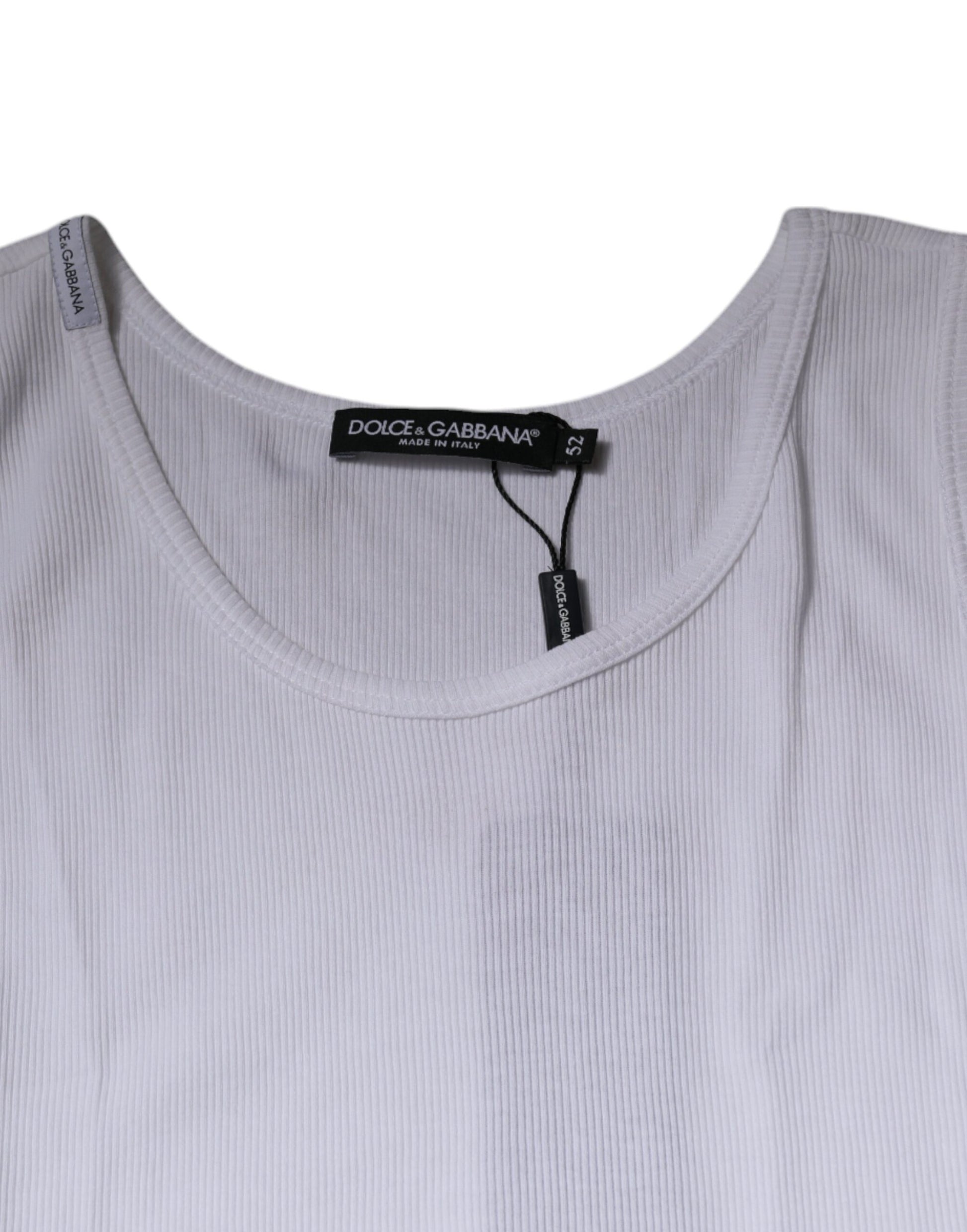 Grey cotton crew neck t-shirt on hanger