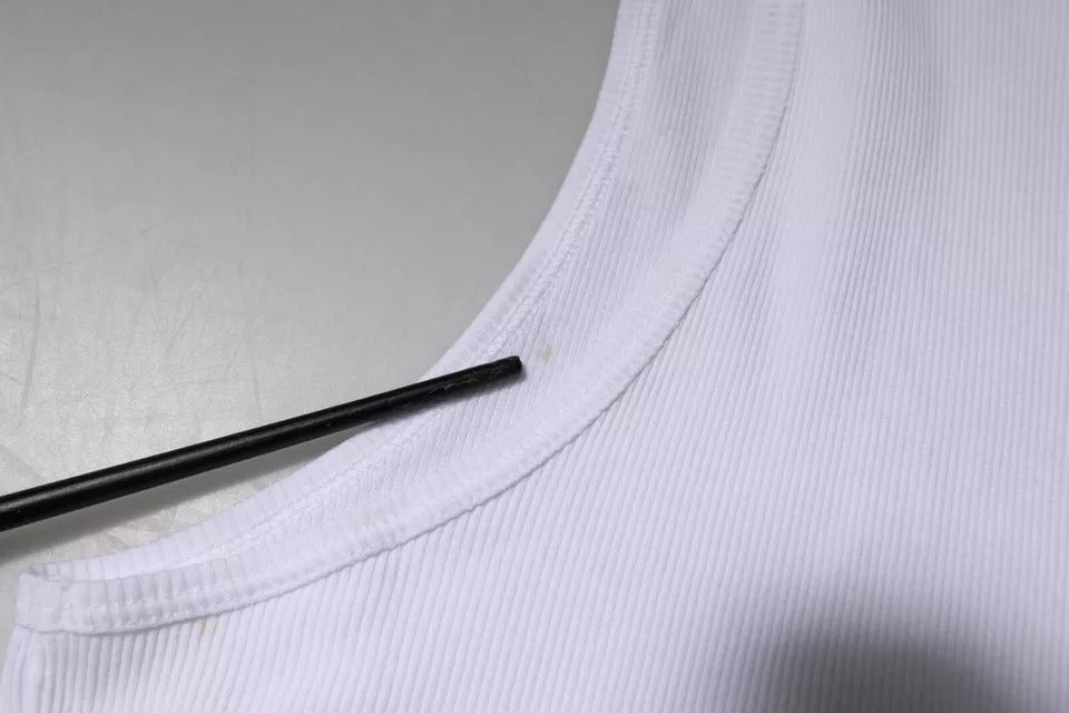 White t-shirt on hanger