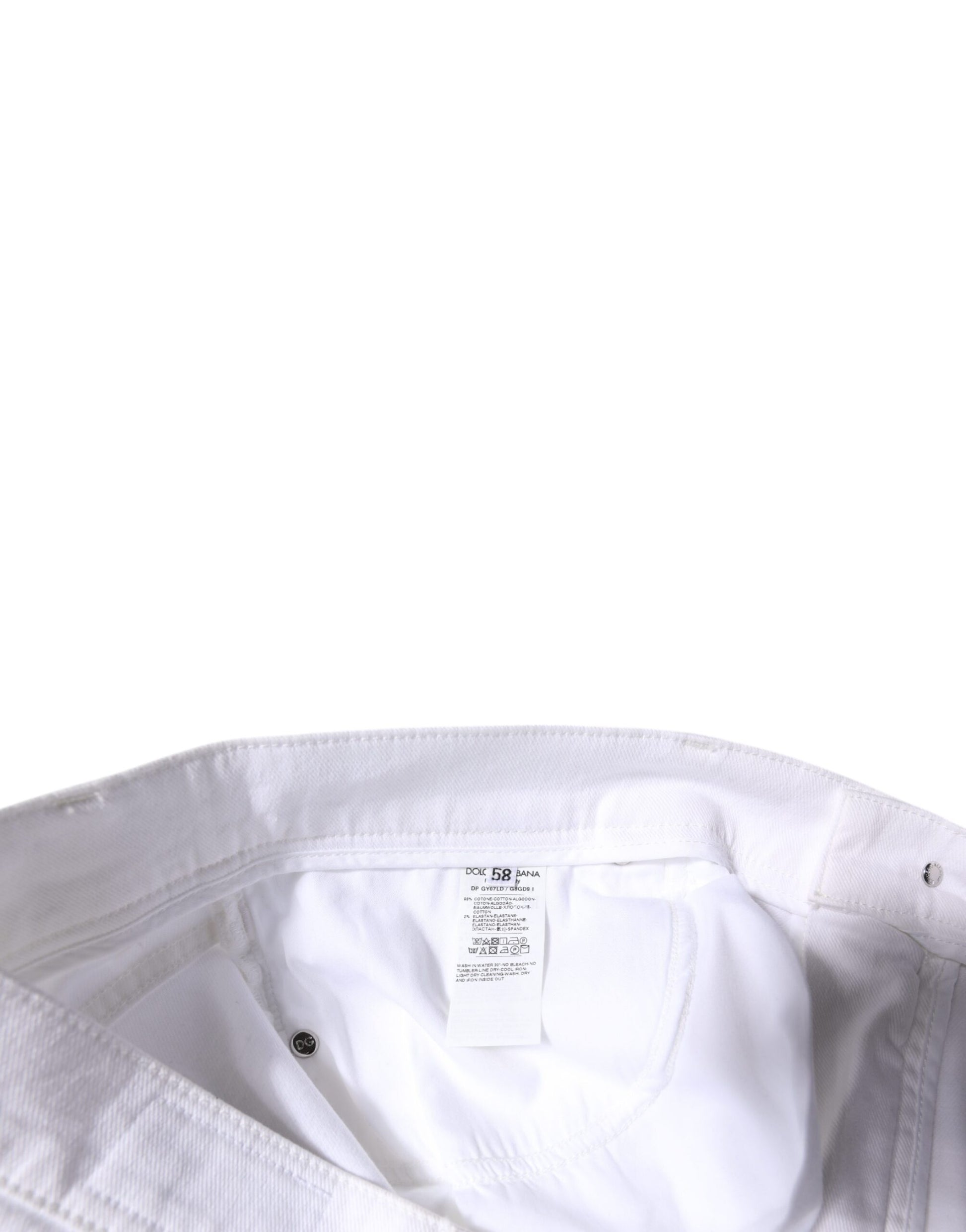 White shirt with tag on neck