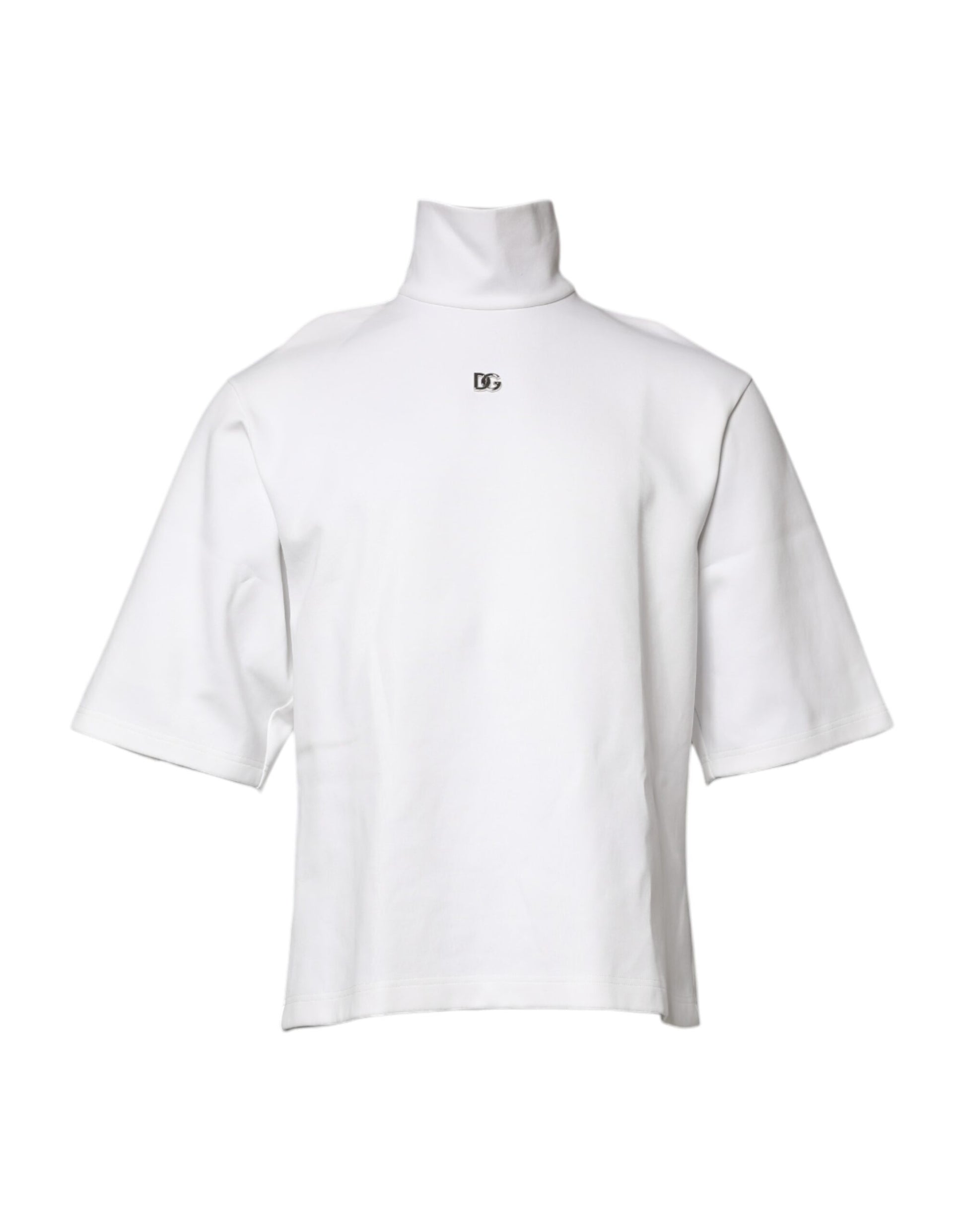 White long sleeve shirt with a collar