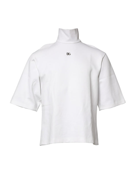White long sleeve shirt with a collar