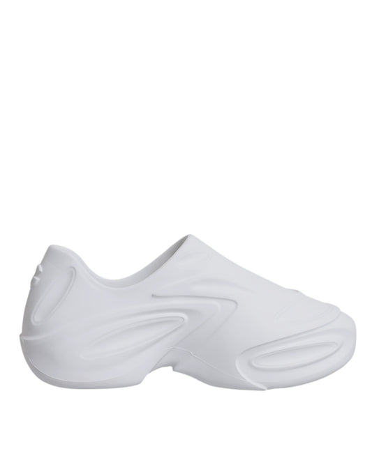 White sneakers with a design on top of each foot