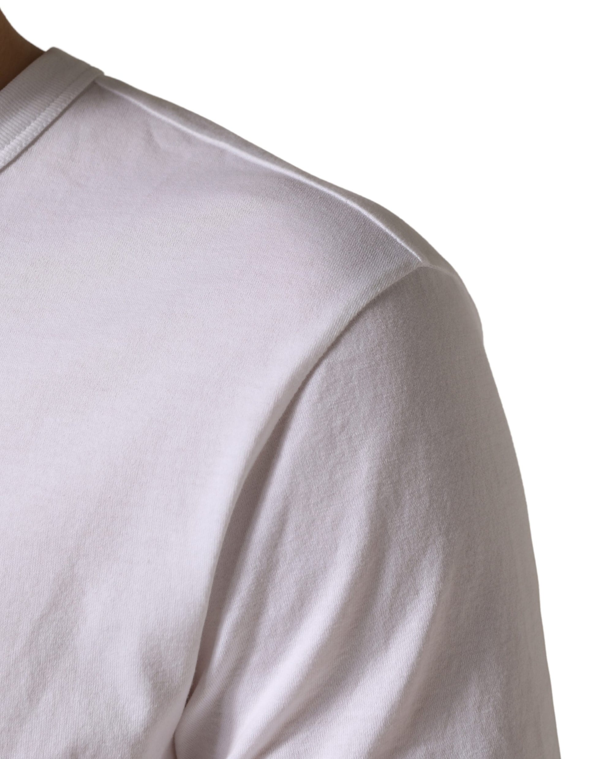 White short sleeve shirt on a person
