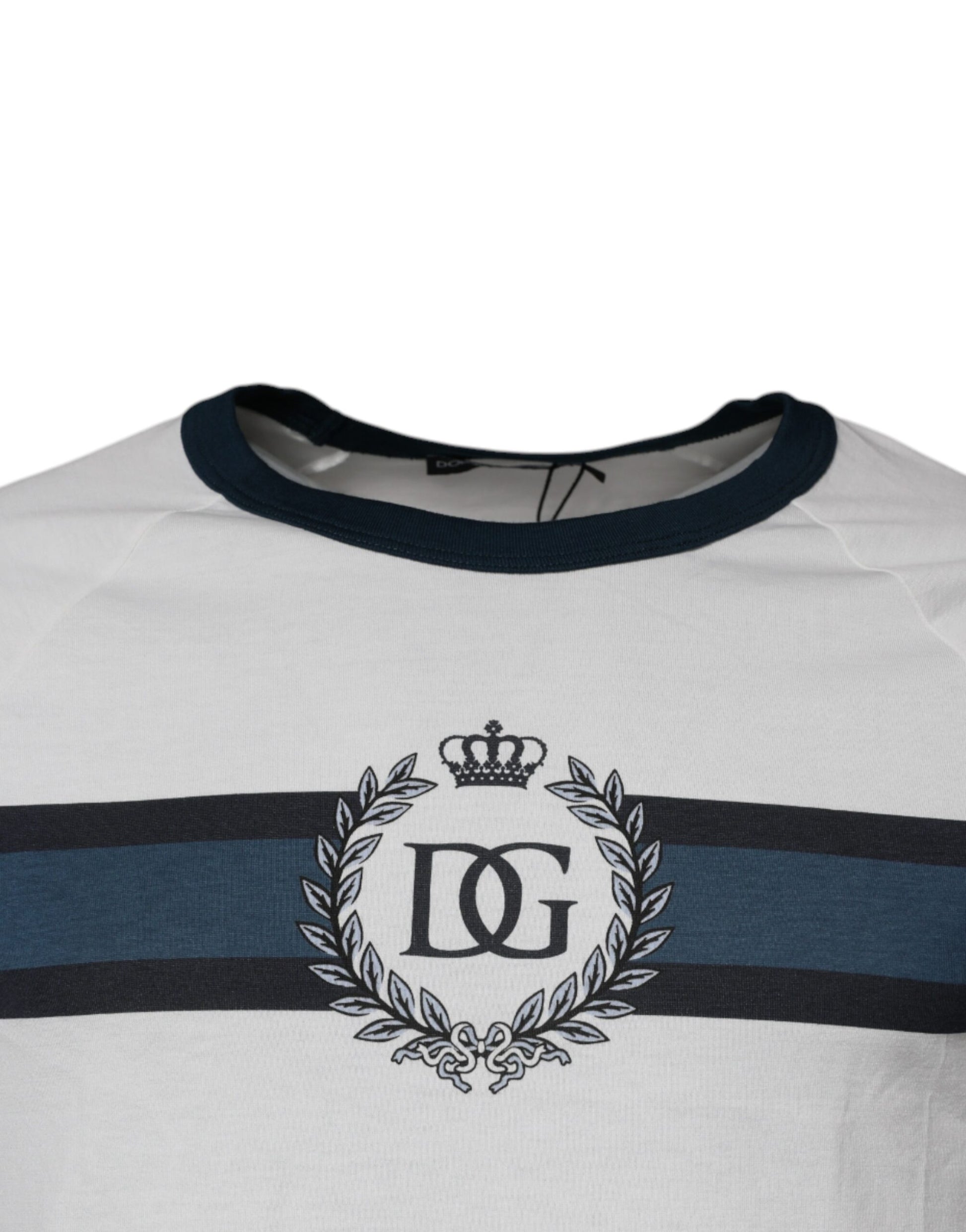 Striped polo shirt with logo on chest