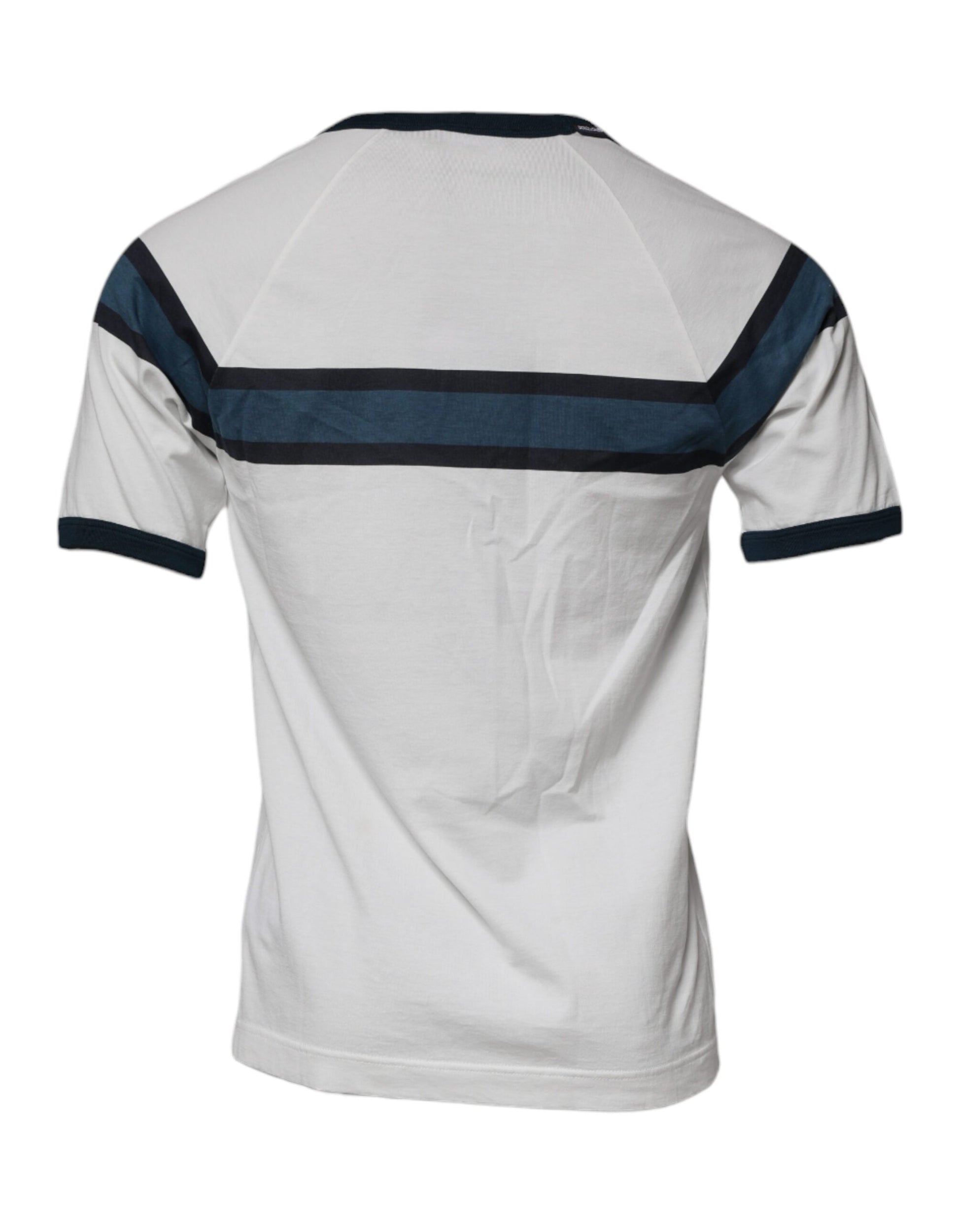 Short sleeved shirt with horizontal stripes