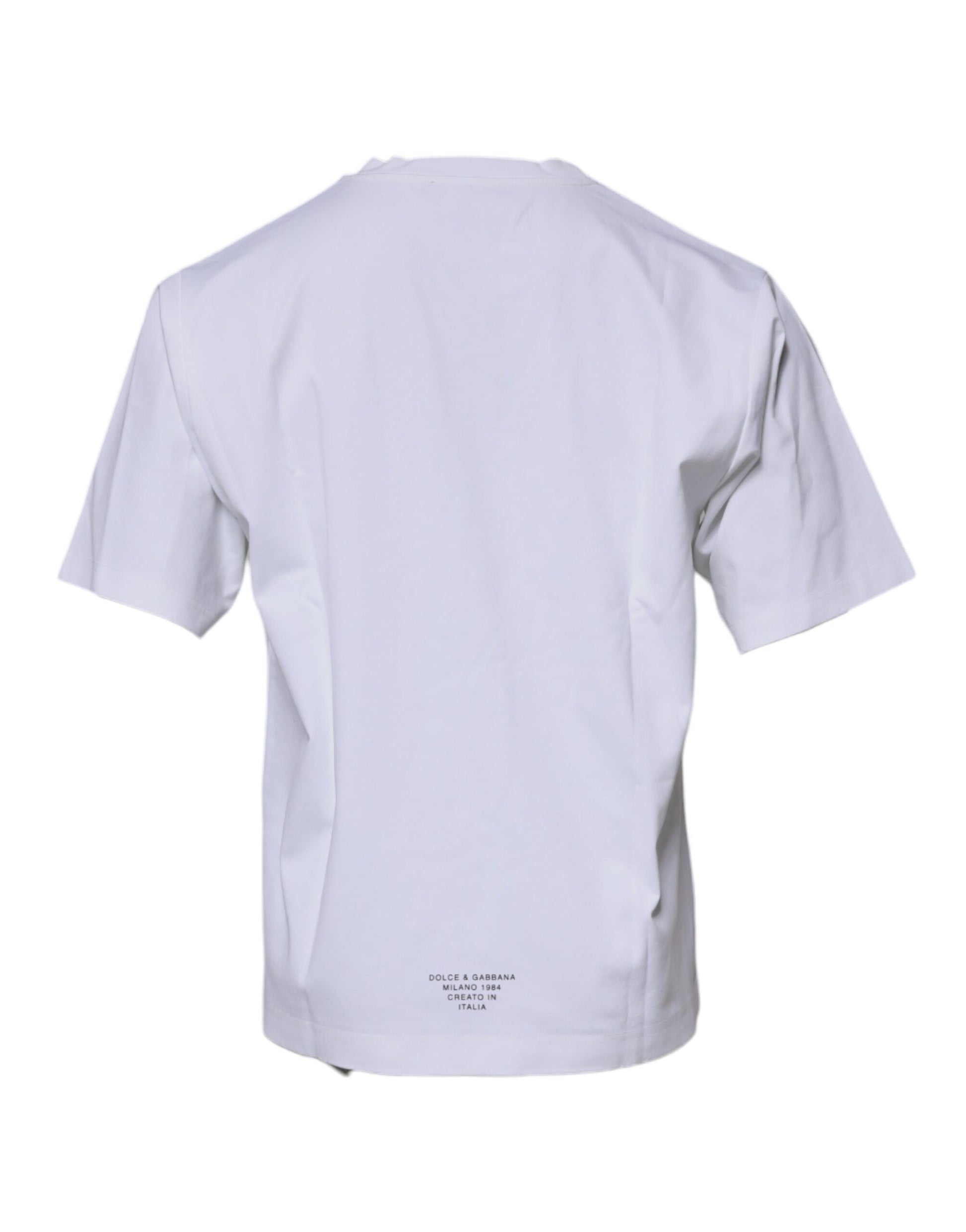 White short sleeve t-shirt on a hanger
