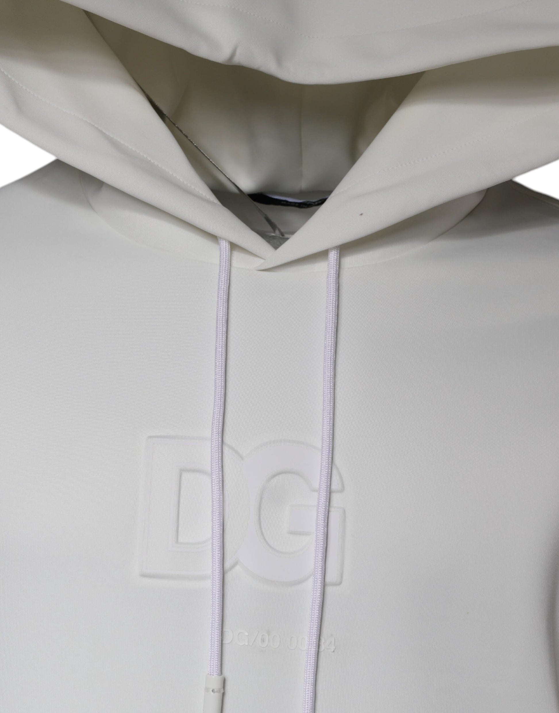 White hoodie on display