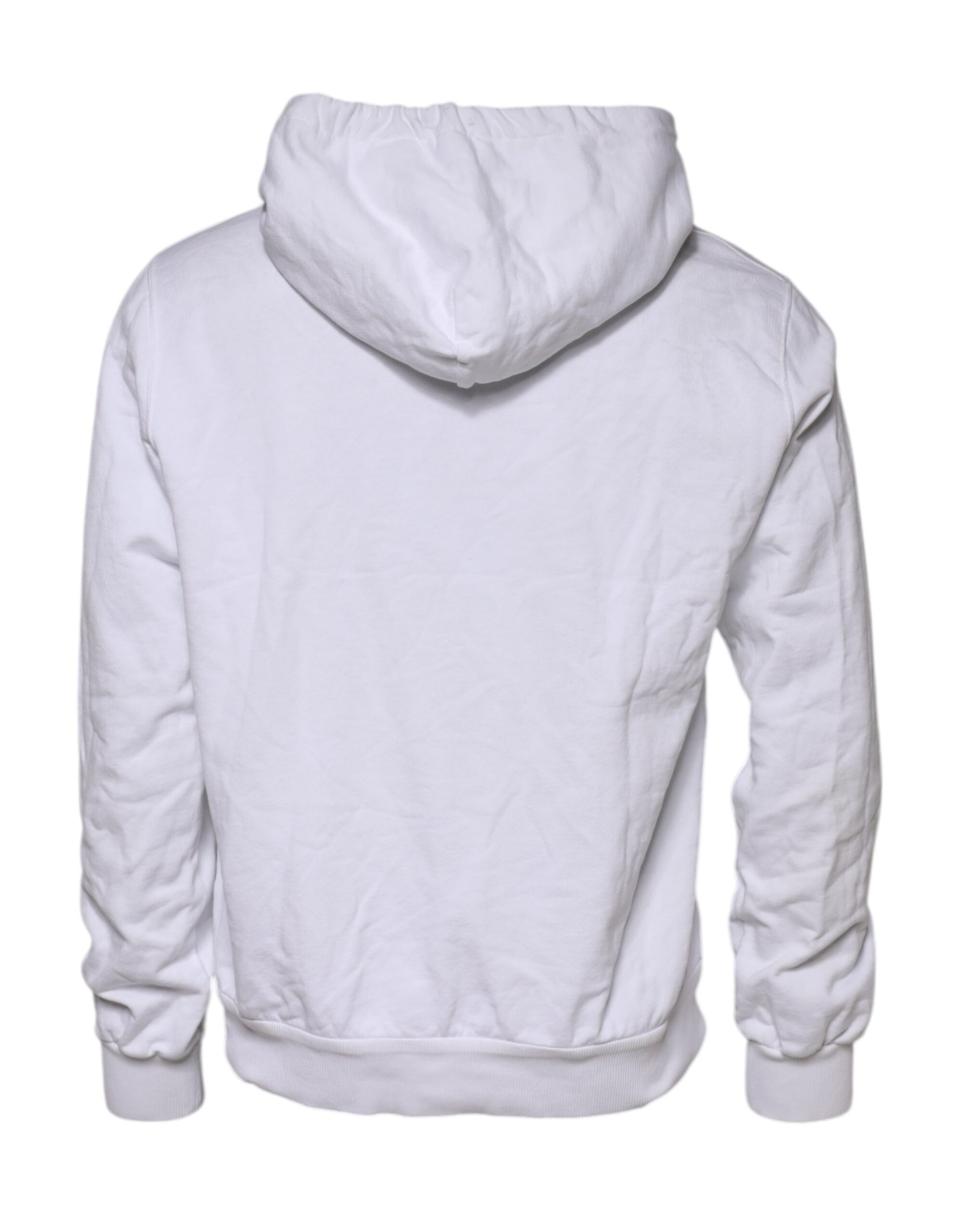 White hoodie with drawstrings