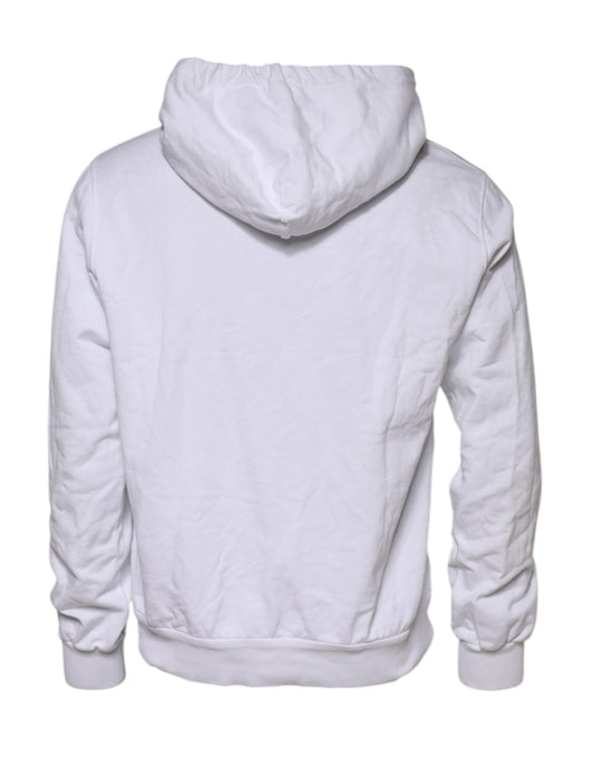White hoodie with drawstrings