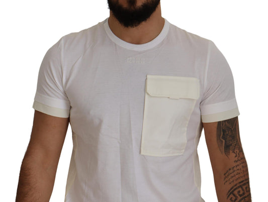 White t-shirt with pocket on front