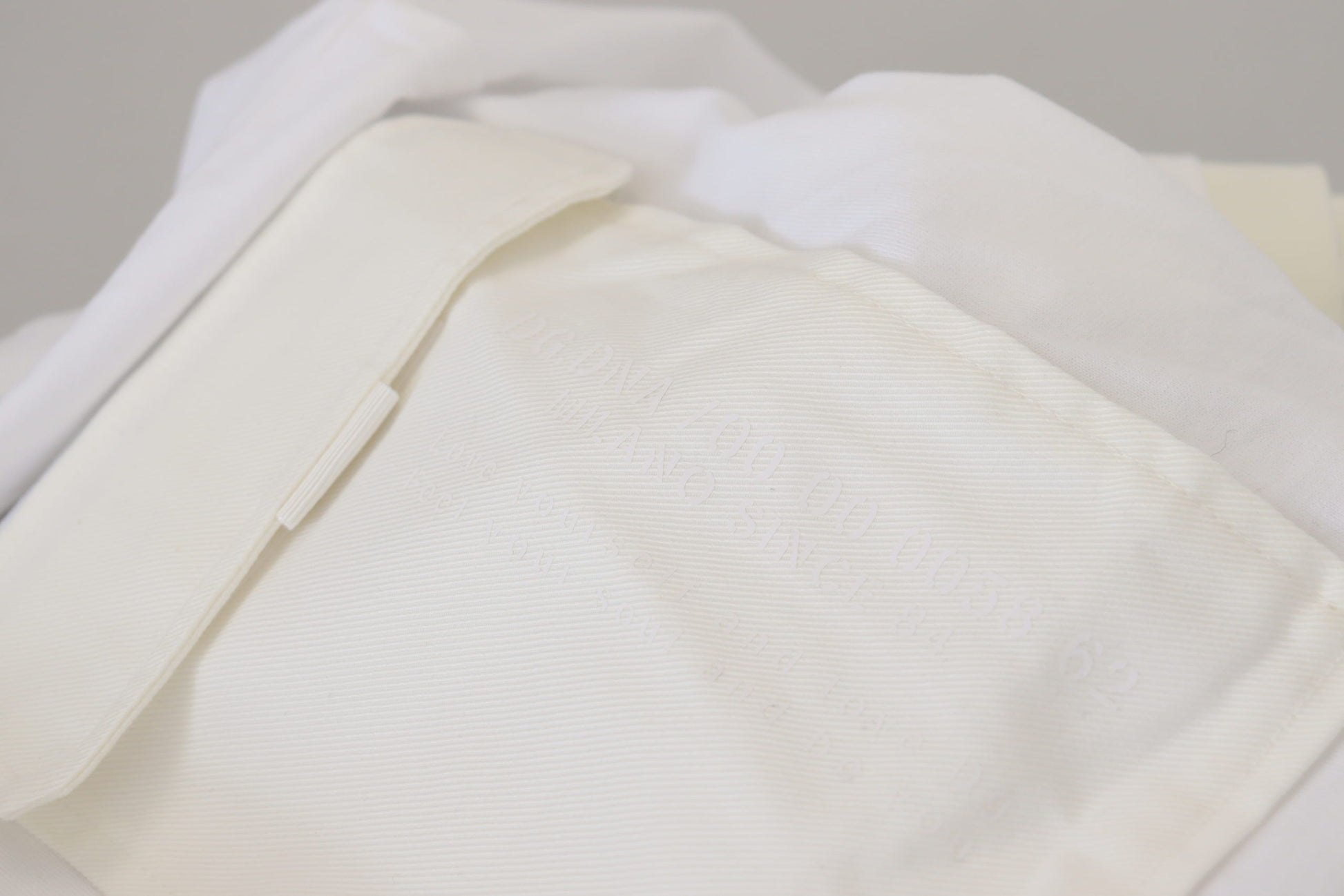 White cloth napkin on table