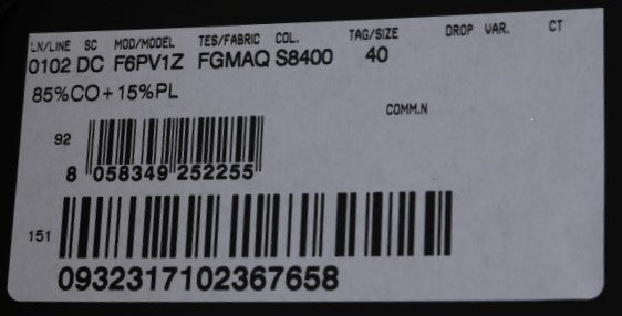 Barcode on a product label