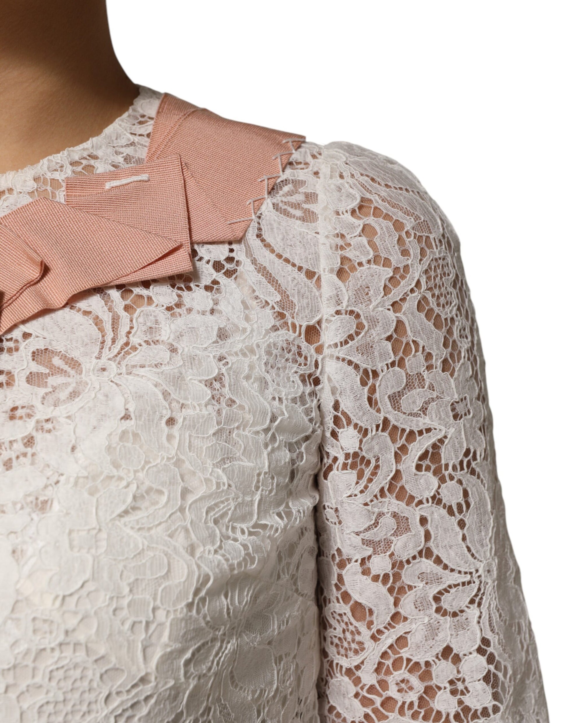 White lace sleeve on a dress