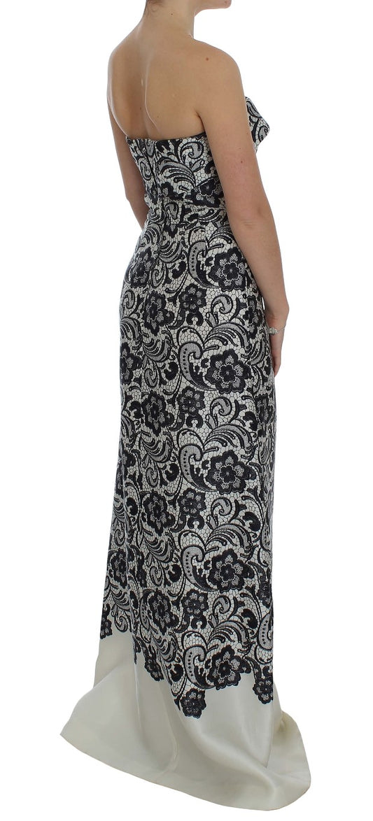 Black and white dress with long sleeves