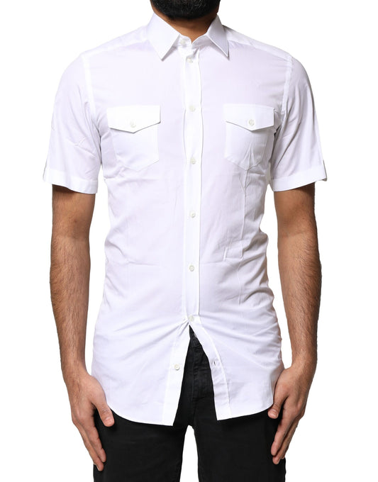 Man wearing white button down shirt