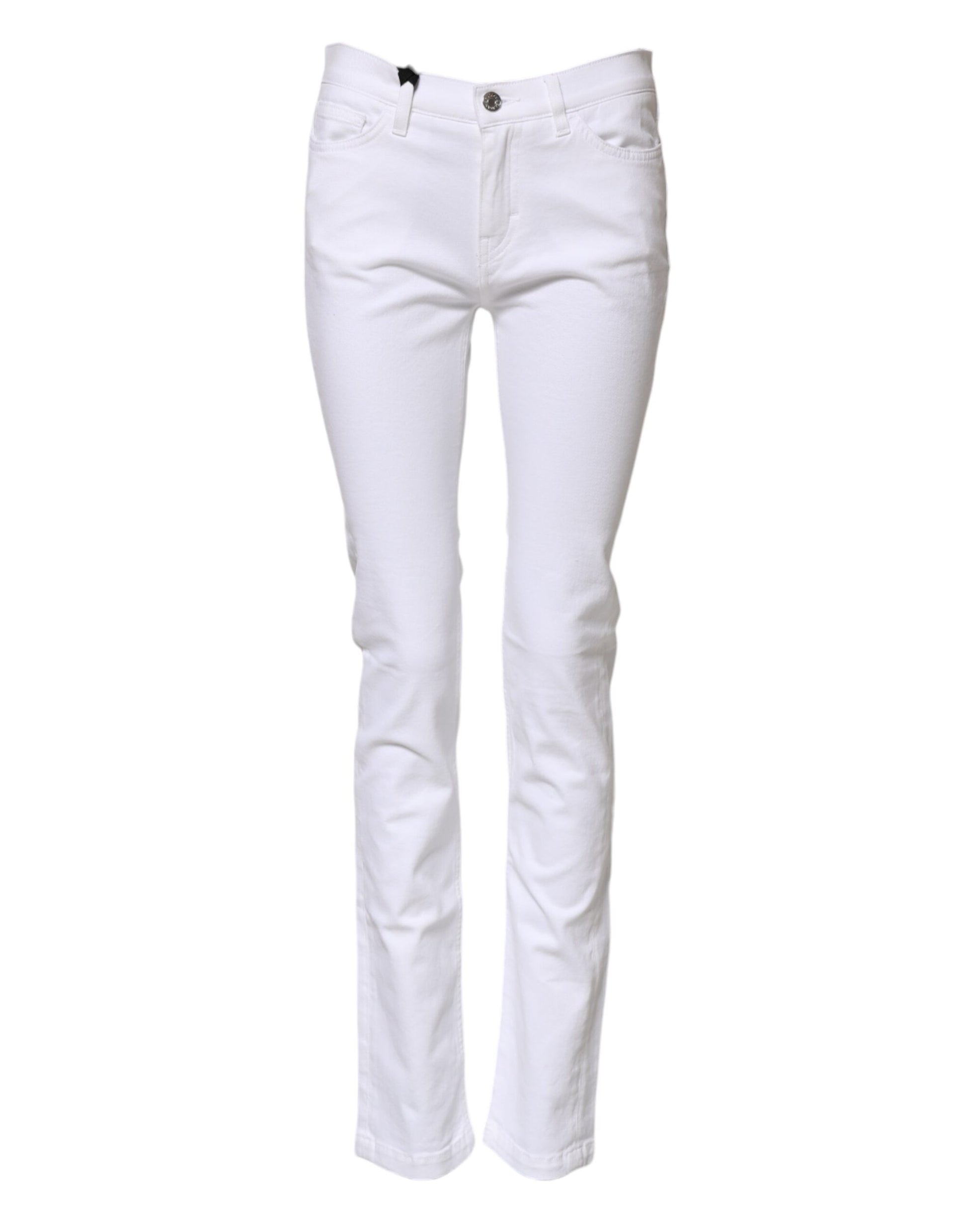 White skinny jeans on a mannequin