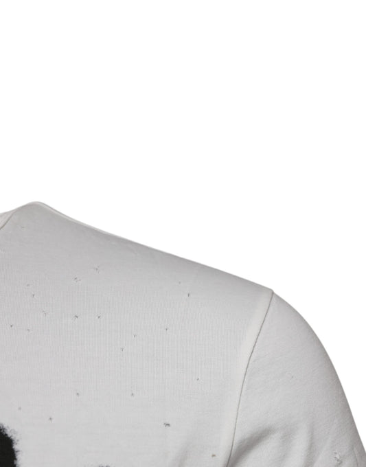 White shirt with black spots on shoulder
