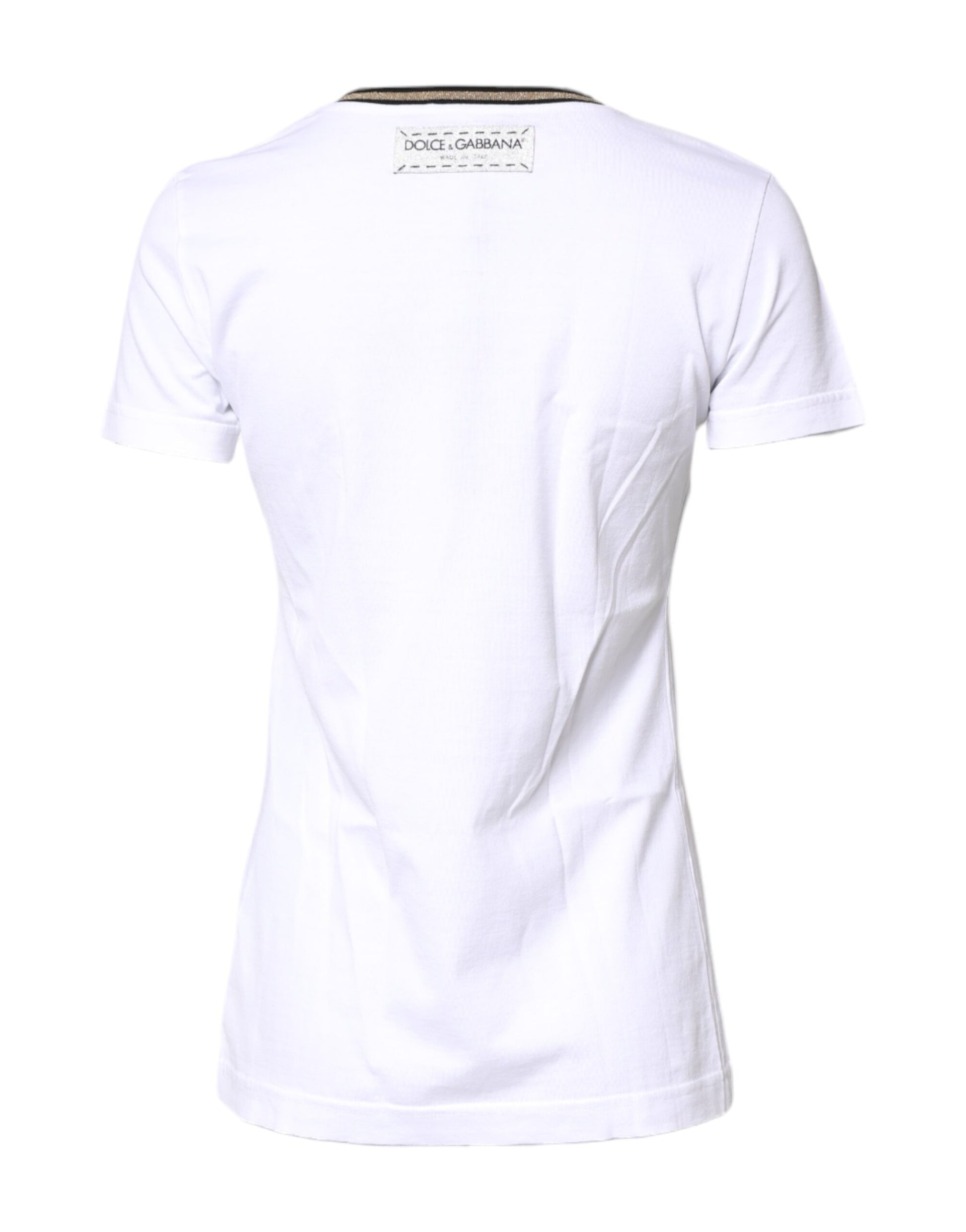 White short sleeve t-shirt on a hanger