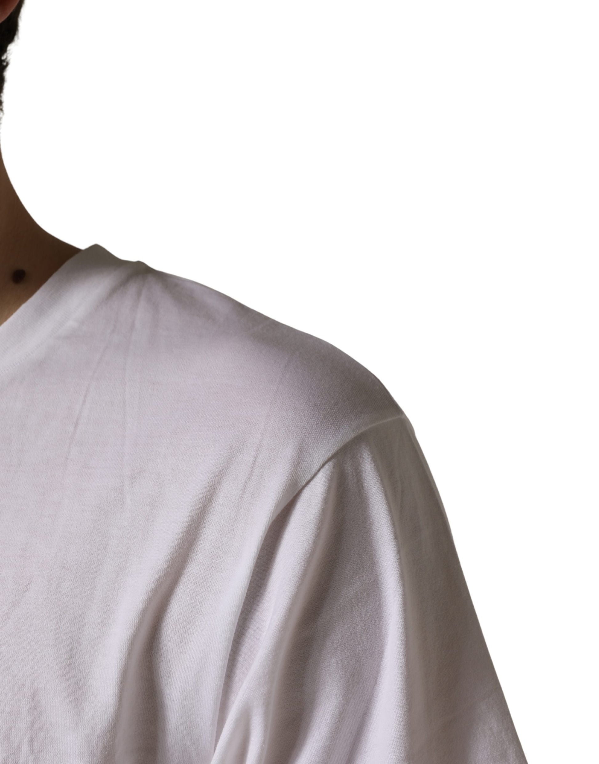 White short sleeved shirt on a person