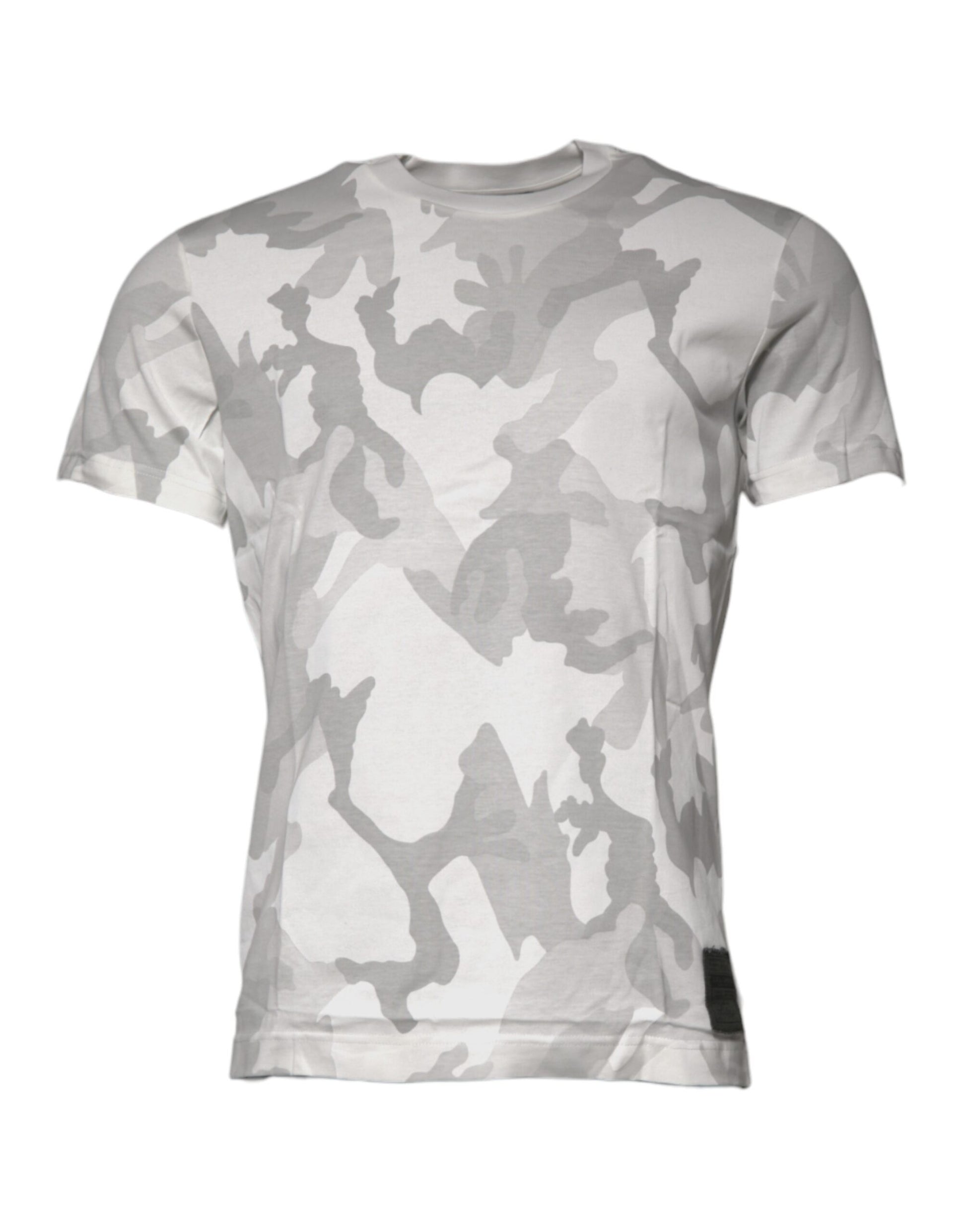 Camouflage print t-shirt on display