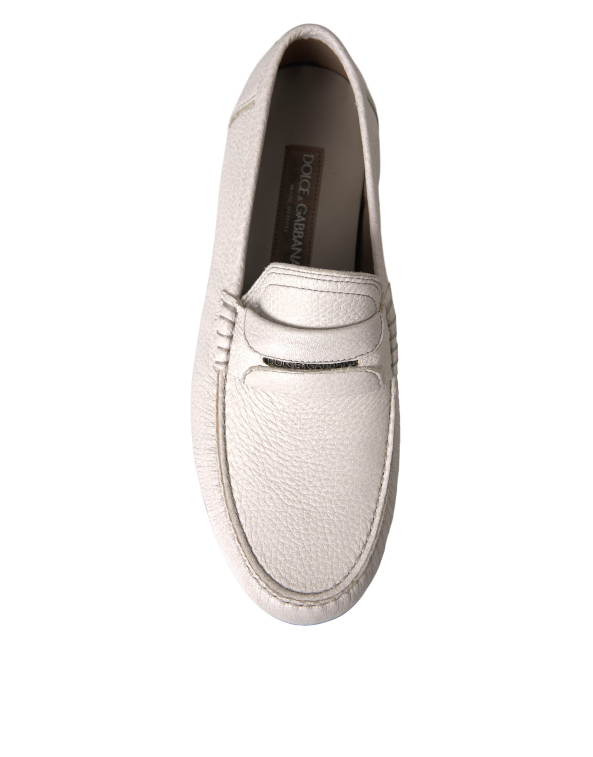 Tan leather loafer shoe